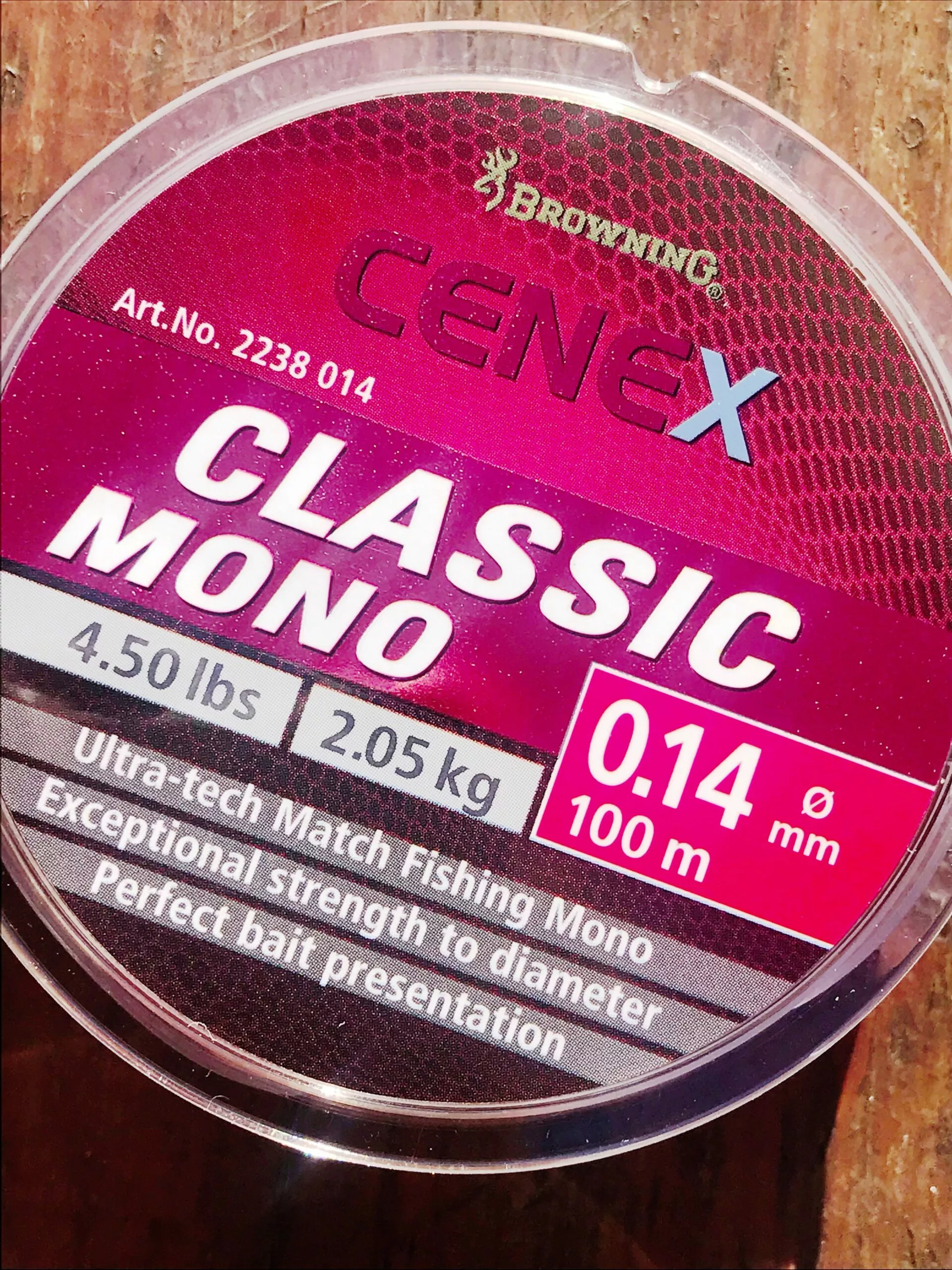 Browning Ø 0,14mm Cenex Classic Mono L: 100m 2,05kg / 4,50lbs Bruin 5 Browning Ø 0,14mm Cenex Classic Mono L: 100m 2,05kg / 4,50lbs Bruin - Afbeelding 3