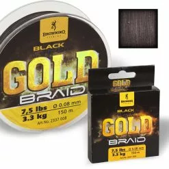 Browning Ø 0,08mm Black Magic® Gold Braid L: 150m 3,3kg / 7,5lbs Zwart