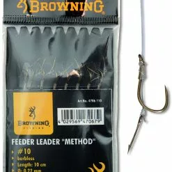 Browning #10 Feeder Method Onderlijn Met Boilienaald Brons 10lbs / 4,5kg Onderlijnl.: 10cm