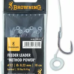 Browning #16 Feeder Leader Method Power Pellet Band Brons 7,5lbs / 3,40kg Onderlijnl.: 10cm