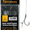 Browning #4 Braid Feeder Leader Method Boilie Needle Brons 7,3kg / 16lbs Onderlijnl.: 10cm Onderlijn Ø: 0,14mm -Exporteren Hengels winkel 4721012