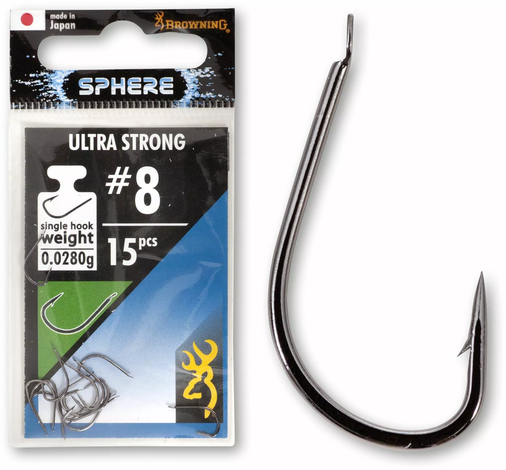 Browning#8 Sphere Ultra Strong #8 Zwart Nikkel 3 Browning#8 Sphere Ultra Strong #8 Zwart Nikkel